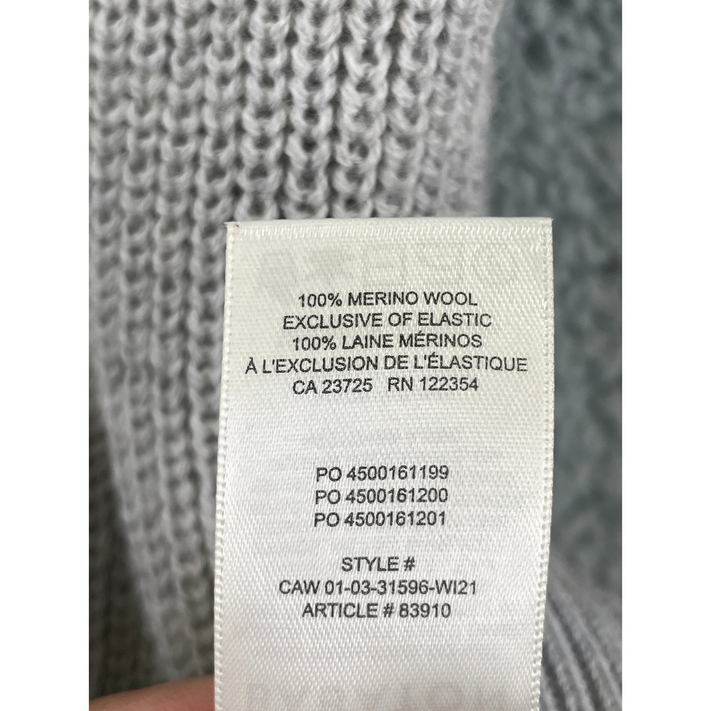 Aritzia Babaton Hazlitt Sweater Vest Womens S Gray Wool Ribbed Knit Sleeveless - Picture 10 of 12